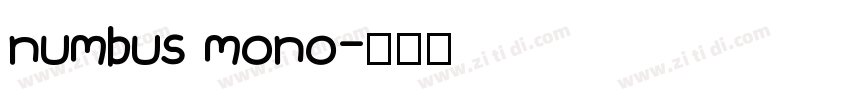 numbus mono字体转换